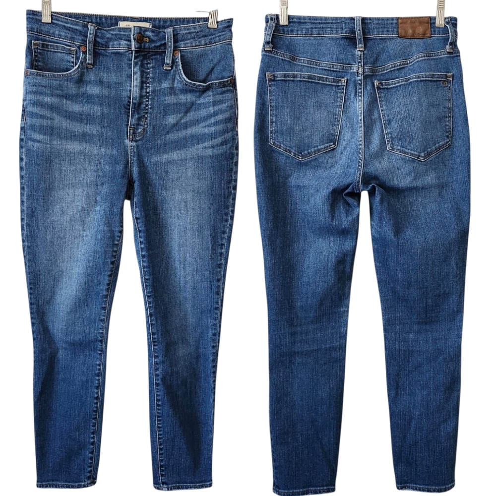 Madewell Curvy High Rise Skinny Crop‎ Jeans Women’s 27 Blue Stretch Denim MC507